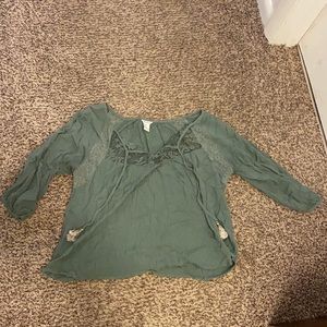 Forever 21 green blouse
